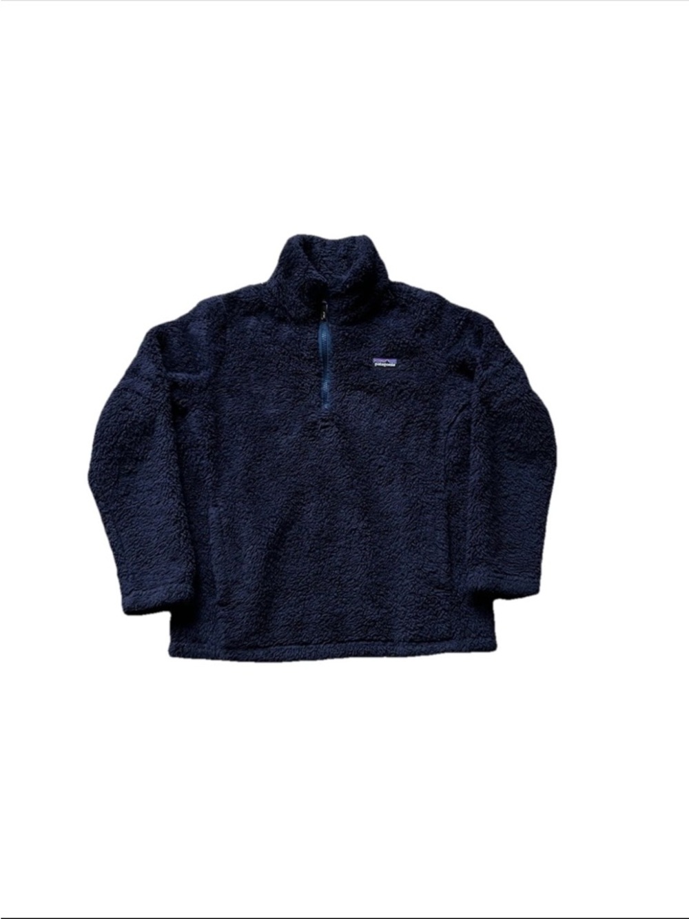 Patagonia Kids' Los Gatos 1/4 Zip Blue Pullover Fleece Sweater Size Medium 10